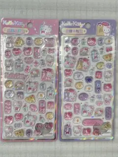 ハローキティ 立体 ぷっくりシール 海外限定⭐︎2枚セット
