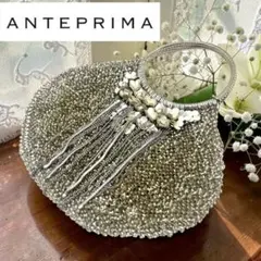 アンテプリマ ワイヤーバッグ シルバー ビジュー 花柄 - メルカリ