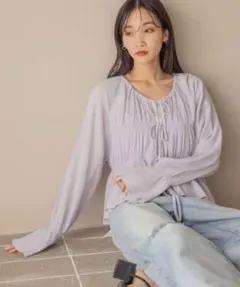 ヨウリュウシャーリングショートブラウス