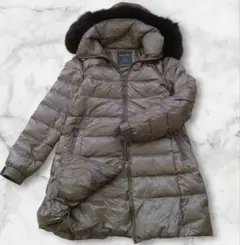 ナノユニバース 西川ダウン フォックス ファー ロング ダウンコート　38