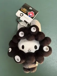 【マイメロディ】サンリオ 黒ミャクミャク カラビナ付ぬいぐるみ BC