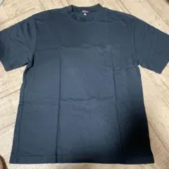 メンズ黒半袖ＴシャツLL 胸ポケット有り