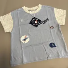 【新品・タグ付き】プティマイン MLB ワッペンTシャツ100cmのサムネイル