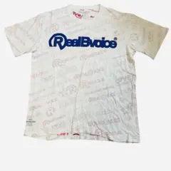 RealBvoice 総柄 Tシャツ L ビッグロゴ Y2K サーフ メンズ