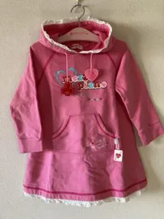 【美品】♡メゾピアノmezzo piano♡みみぽぽフリースワンピース 130 美品】♡メゾピアノmezzo piano♡みみぽぽフリースワンピース 130