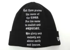 supremeニット帽 ビーニー ブラックのサムネイル