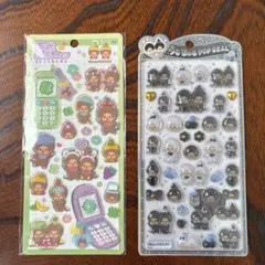 未使用、カミオジャパン、モンチッチ、シール、2点セット