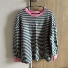 SHEIN Dazy ストライプ ボーダー 長袖 Tシャツ ロンT