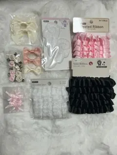 リボンセット ヘアアクセサリー デコレーション