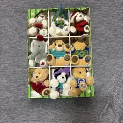 【コストコ】クリスマスぬいぐるみセット 12体入り
