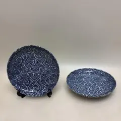 未使用　蛸唐草　皿　１９㎝　２枚セット