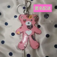 ピンクのクマちゃん　キーホルダー　キーリング