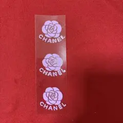 CHANEL カメリア ピンクステッカー 3枚セット