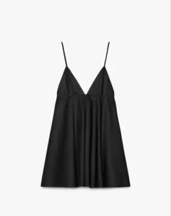 ZARA ミニスリップワンピース ブラック M