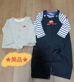 美品☆MIKI HOUSE　オーバーオールセット