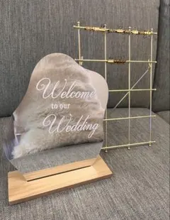 結婚式 ウェルカムボード ミラー フォトフレームのサムネイル