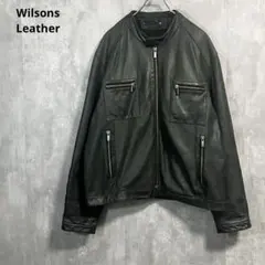 ボーズ32様Wilsons LeatherレザージャケットXLシングルライダース