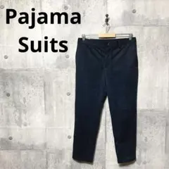 AOKI パジャマスーツ メンズ テーパードチェックパンツ M ネイビー
