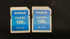 KIOXIA(キオクシア)SDカード 128GB 　二個セット