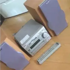 値下げSONY MD CD コンポ チューナーアンプ(スピーカーセット)のサムネイル