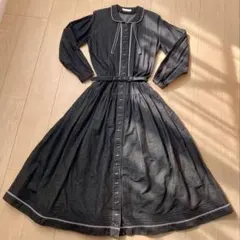 PINK HOUSE 黒デニムワンピース未使用！