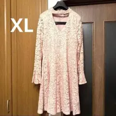 最終セール❣️IVANKA TRUMP 正統派♡上品なピンク　総レース　ワンピースのサムネイル
