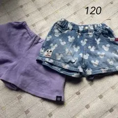 ハーフパンツ 2点セット 120cm ミッキー