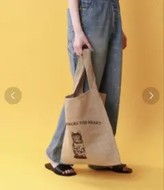 SLOBE IENA ジュートプリントエコトートバッグのサムネイル