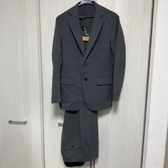 GU ウォッシャブルテーラードジャケット&パンツセット ［グレー］S