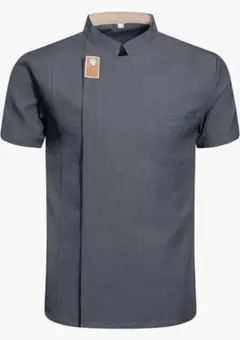 ​ YAYAMIYA コックシャツ 半袖 ユニセックス3XL 夏 シェフ制服のサムネイル