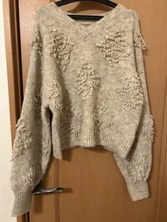 lowrys farmベージュ ニット