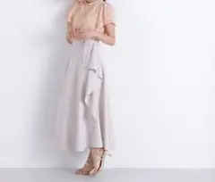 NATURAL BEAUTY BASIC ラッフルセミフレアスカートのサムネイル