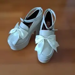 YOSUKE厚底パンプス　アイボリー