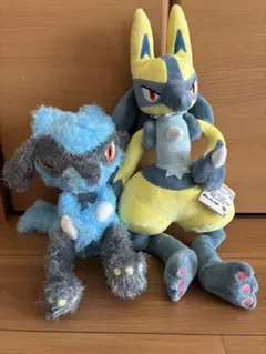 ポケットモンスター　黄色いルカリオ　リオル　ぬいぐるみ