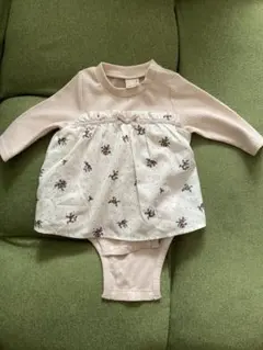 petit main 花柄ワンピース 70