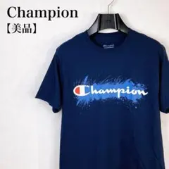 【美品】チャンピオン　半袖ロゴプリントTシャツ　ビンテージ風こなれ感　S