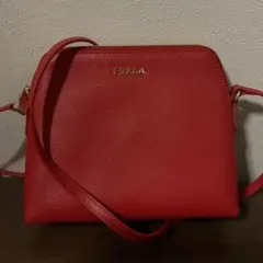 ☆開店セール☆ 新品未使用 美品 フルラ ジェニュインレザー ロゴ ショルダー⑧