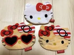 キティフェイスポーチ　まとめ売り　ガチャガチャ　日焼けキティ