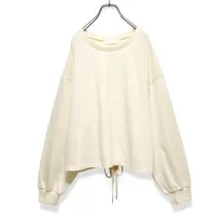美品 willfully バックレーススウェットプルオーバー ショート丈のサムネイル