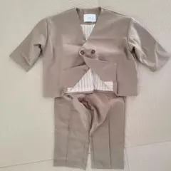 rizière フォーマルスーツ 100cm ベージュ