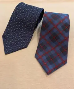 お値下げ‼️ラルフローレン　ネクタイ２本セット（ブルー系）