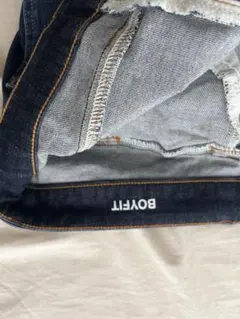 BOVFIT ダークブルー ストレートデニム