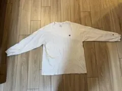 Champion ホワイト 長袖 Tシャツ Lサイズ