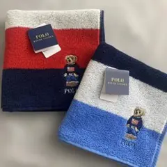 ☘️ラルフローレン タオルハンカチ 《ポロベア》2枚セット