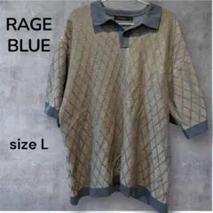 RAGE BLUE ニットポロシャツ Lサイズ