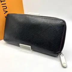 希少 正規品 ルイヴィトン ジッピーウォレット エピ ホットピンク レザー 黒