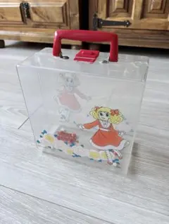 昭和レトロ当時物キャンディキャンディ　レコードケースクリアケーストランクバッグのサムネイル