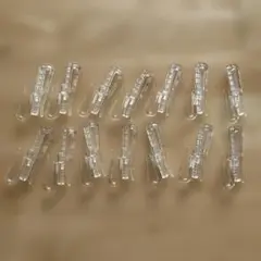 透明カーテンクリップ 14個セット 約5cm