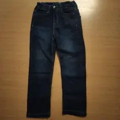 GU ダークブルースリムフィットデニムパンツ110センチ