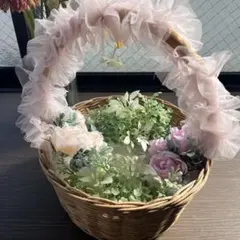 ウェディング リングピロー バスケット